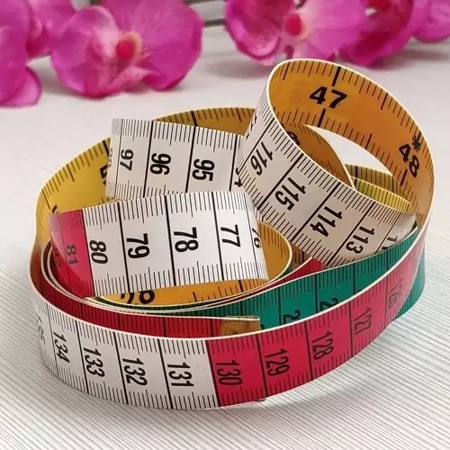 متر آلمانی دوطرفه 1.5 متری طرح پرچم سه رنگ(خرازی و خیاطی)