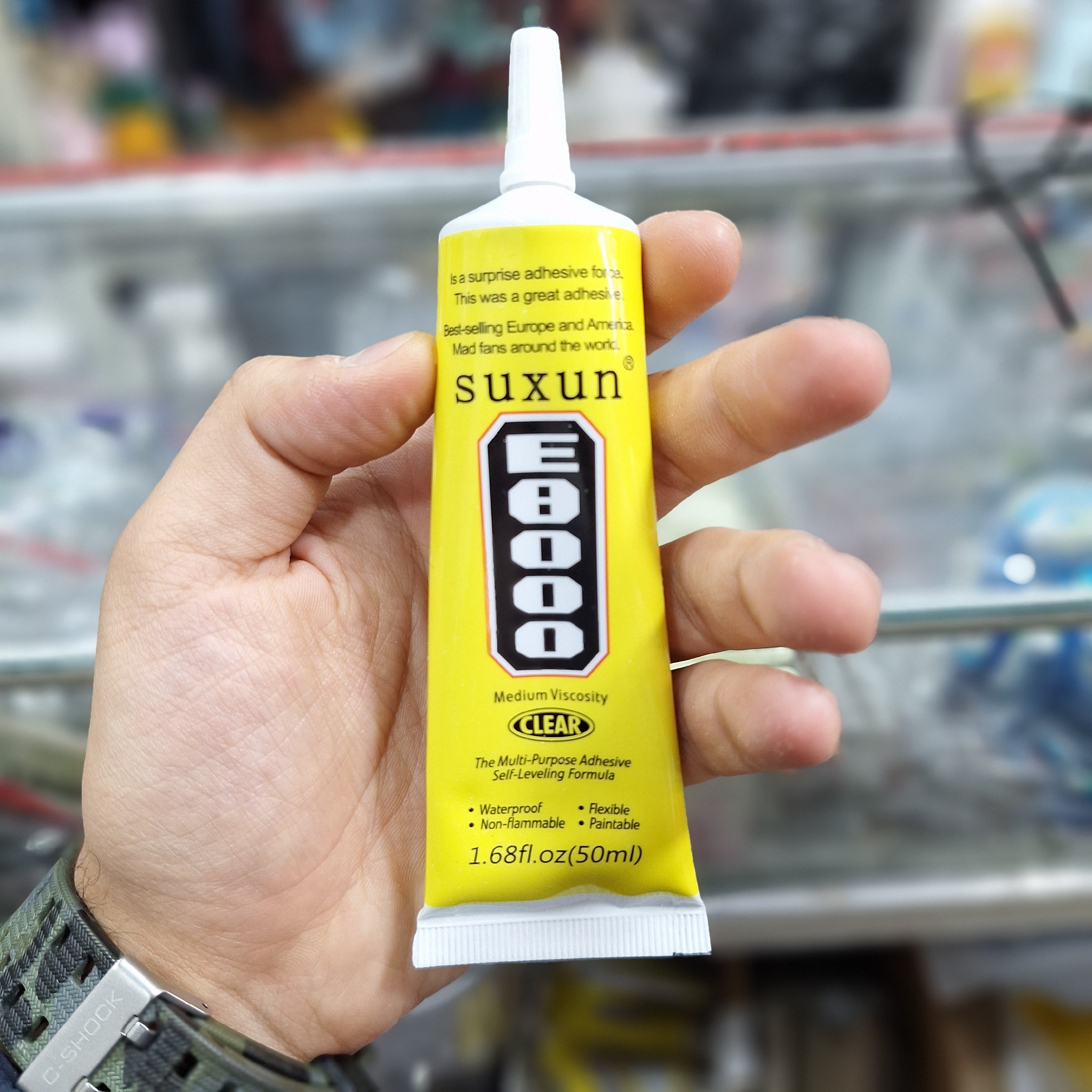 چسب مایع  E8000 اکتان خارجی 50 گرمی تاریخ جدید