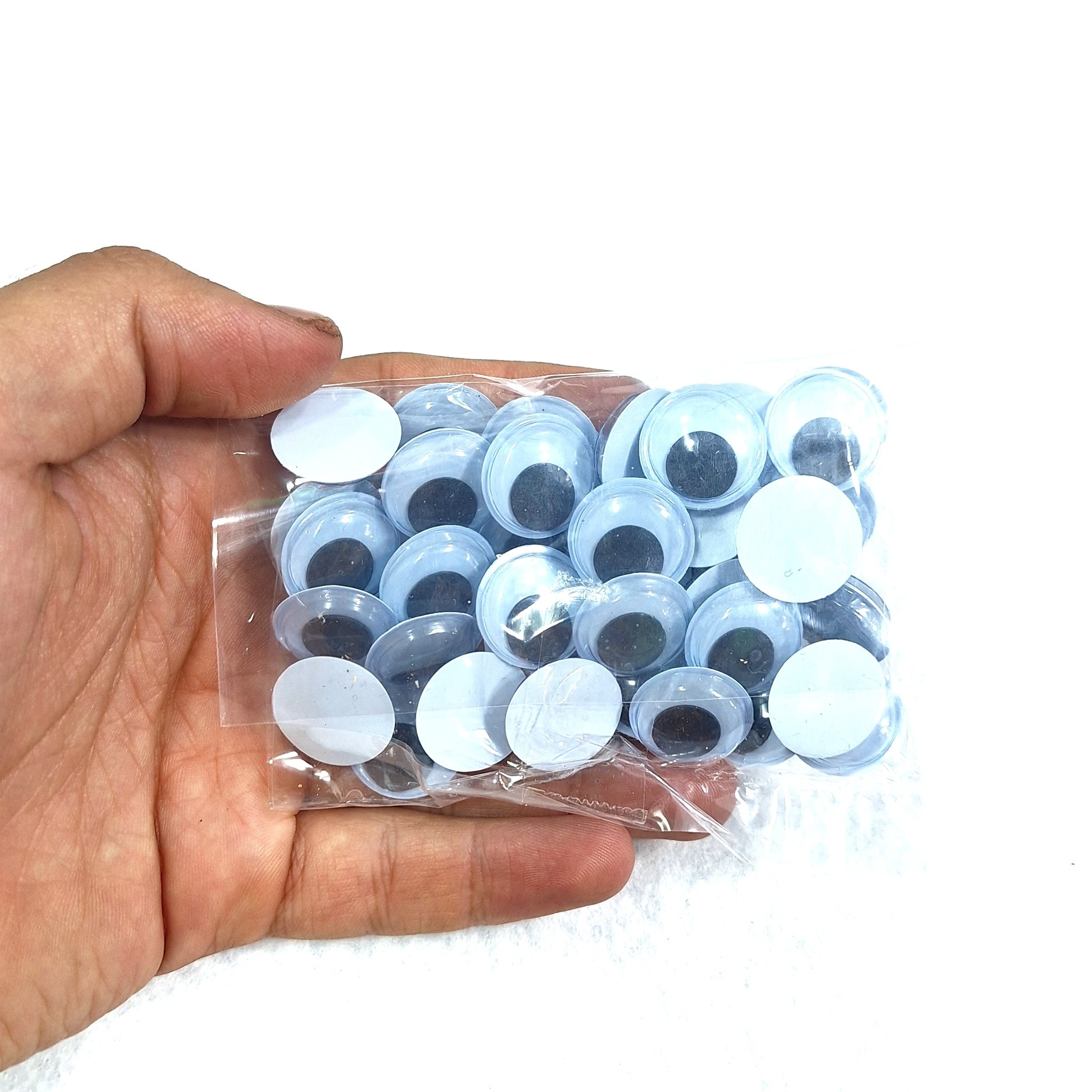 چشم عروسک متحرک سایز بزرگ بسته 50 عددی(خرازی و خیاطی )