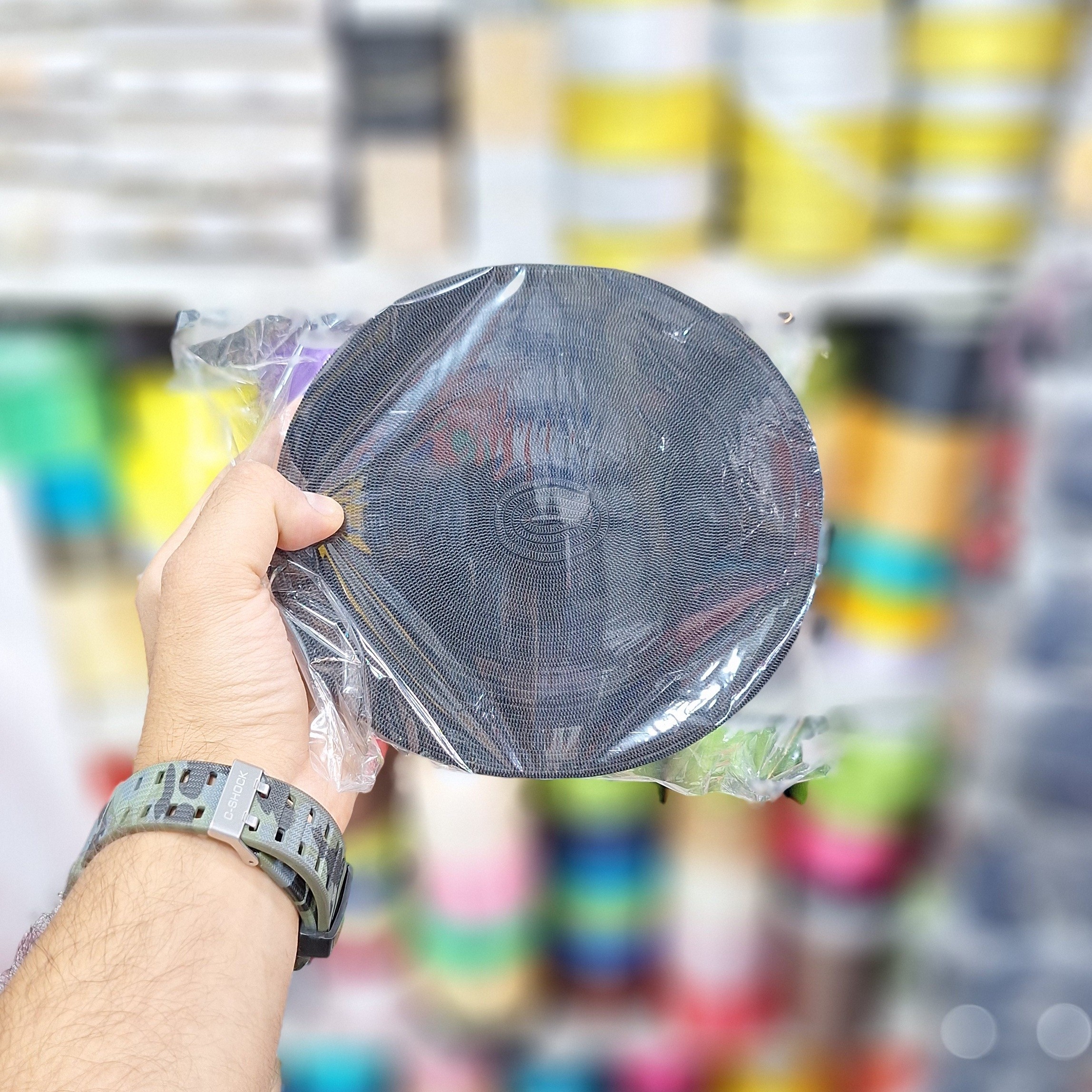 کش پنج سانتی مشکی(5cm)کیفیت بالا بسته 18 یاردی(حدود 16.5متر)(خرازی و خیاطی)