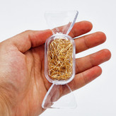 سنجاق قفلی گلابی 100 عددی طلایی (خرازی و خیاطی)