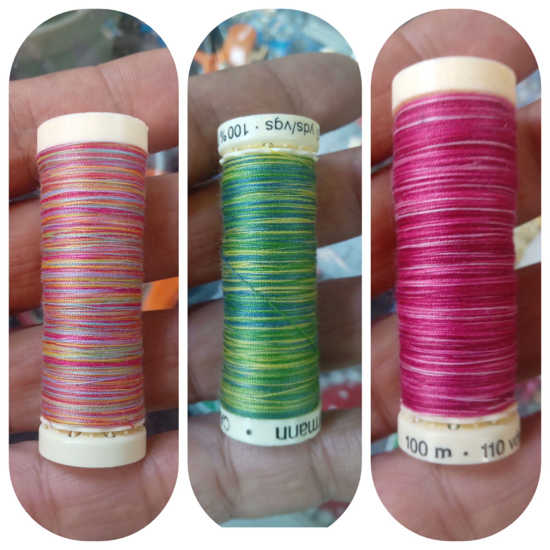 نخ گوترمن 100 متری هفت رنگ (خرازی و خیاطی)